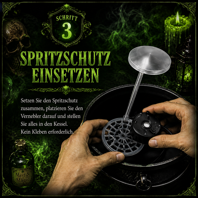 Spritzschutz montieren